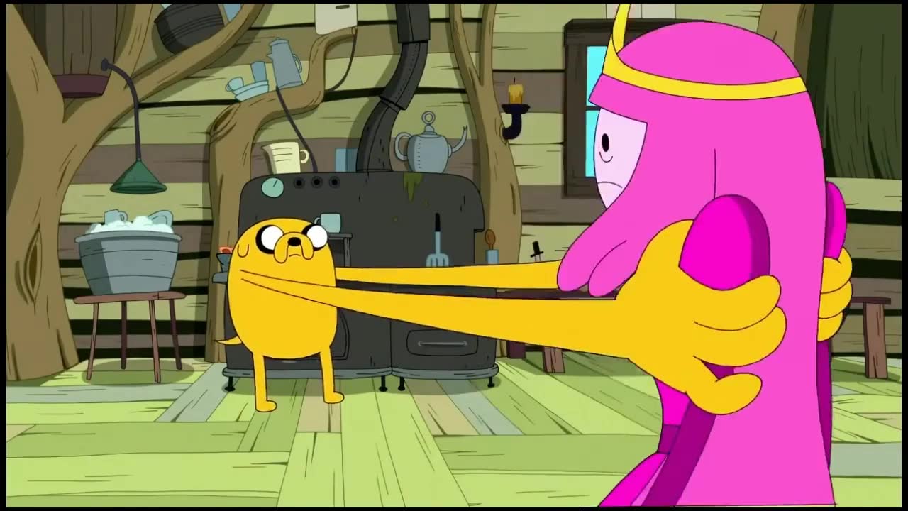 Jake uses princess bubblegum