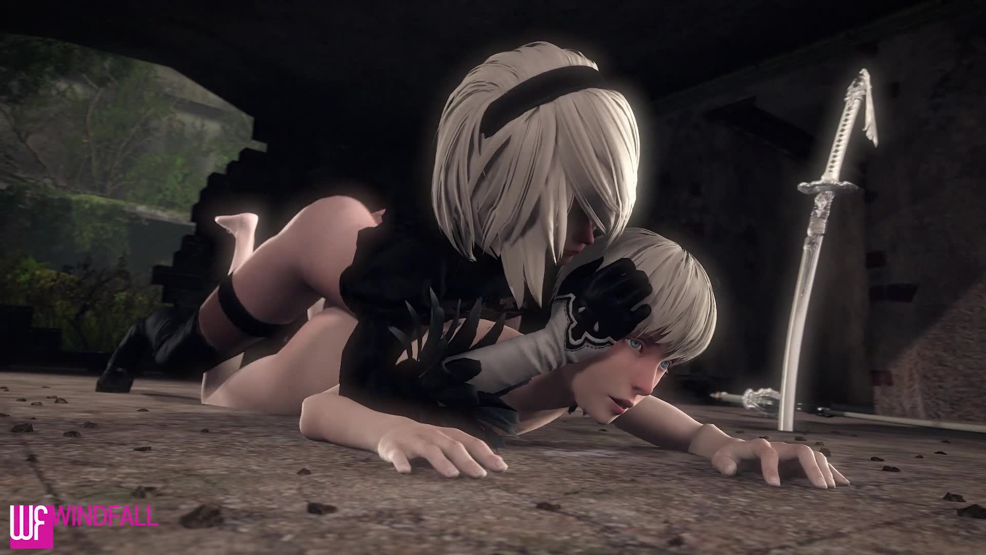 Nier automata futa hentai фото 117