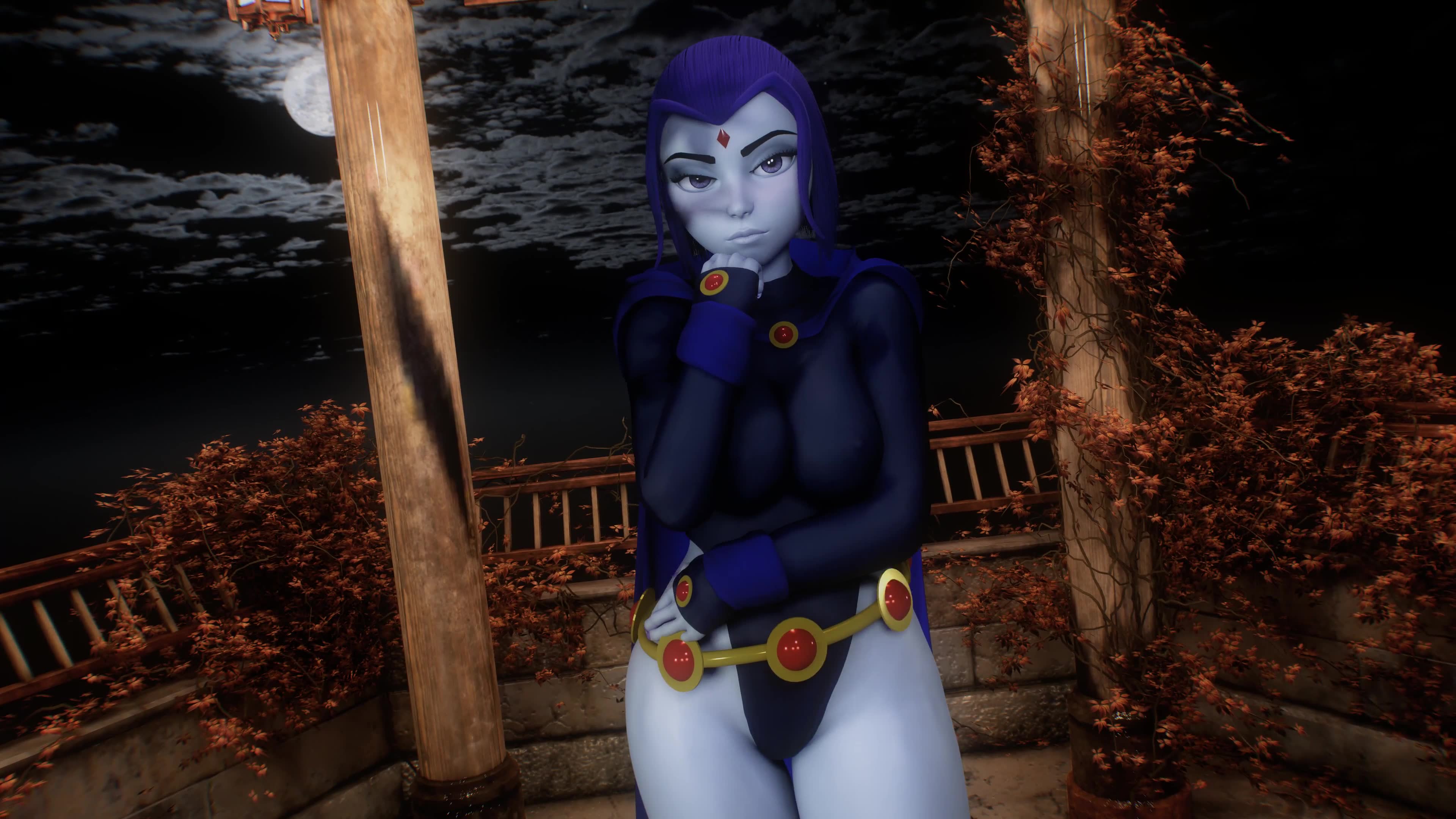 Dc raven leotard animated - lewd.ninja