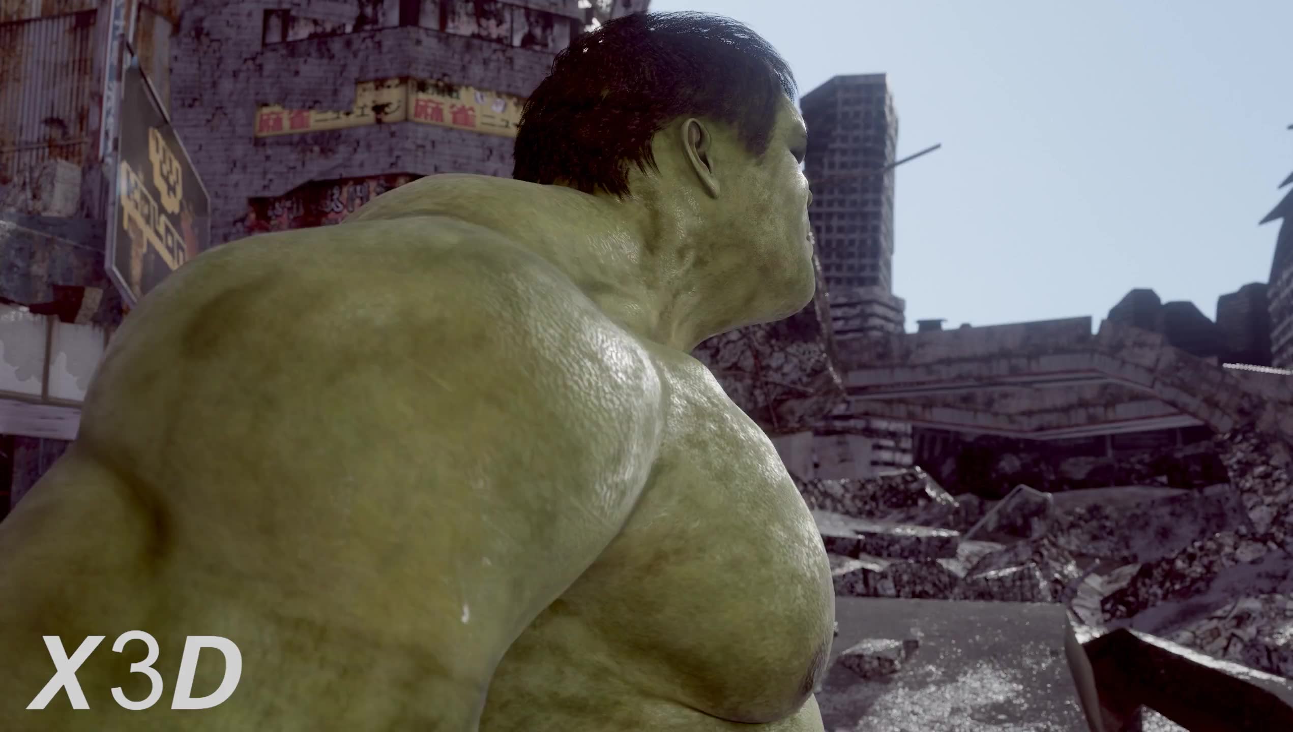 Hulk and black widow x3d