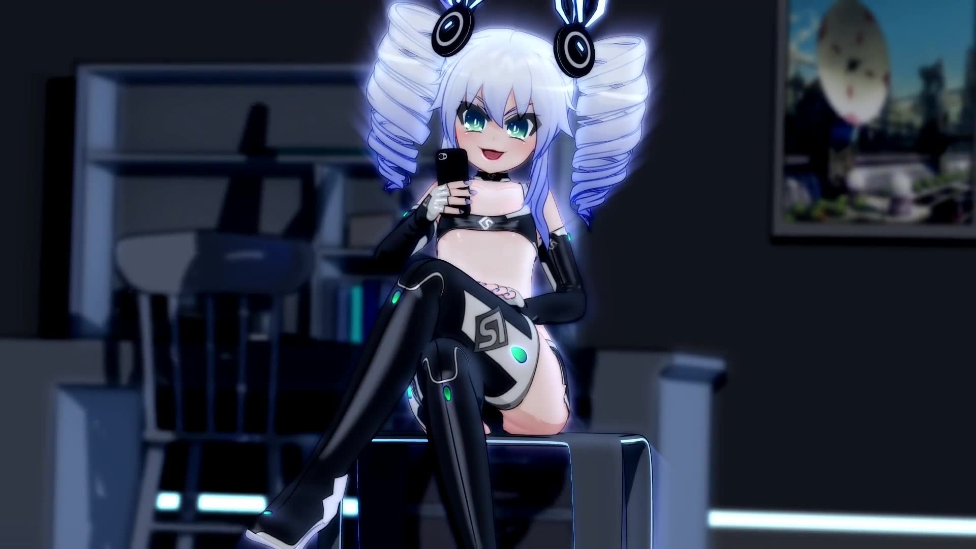 Rule34 - If it exists, there is porn of it / mantis x, black sister, purple  sister, uni (neptunia) / 5768939