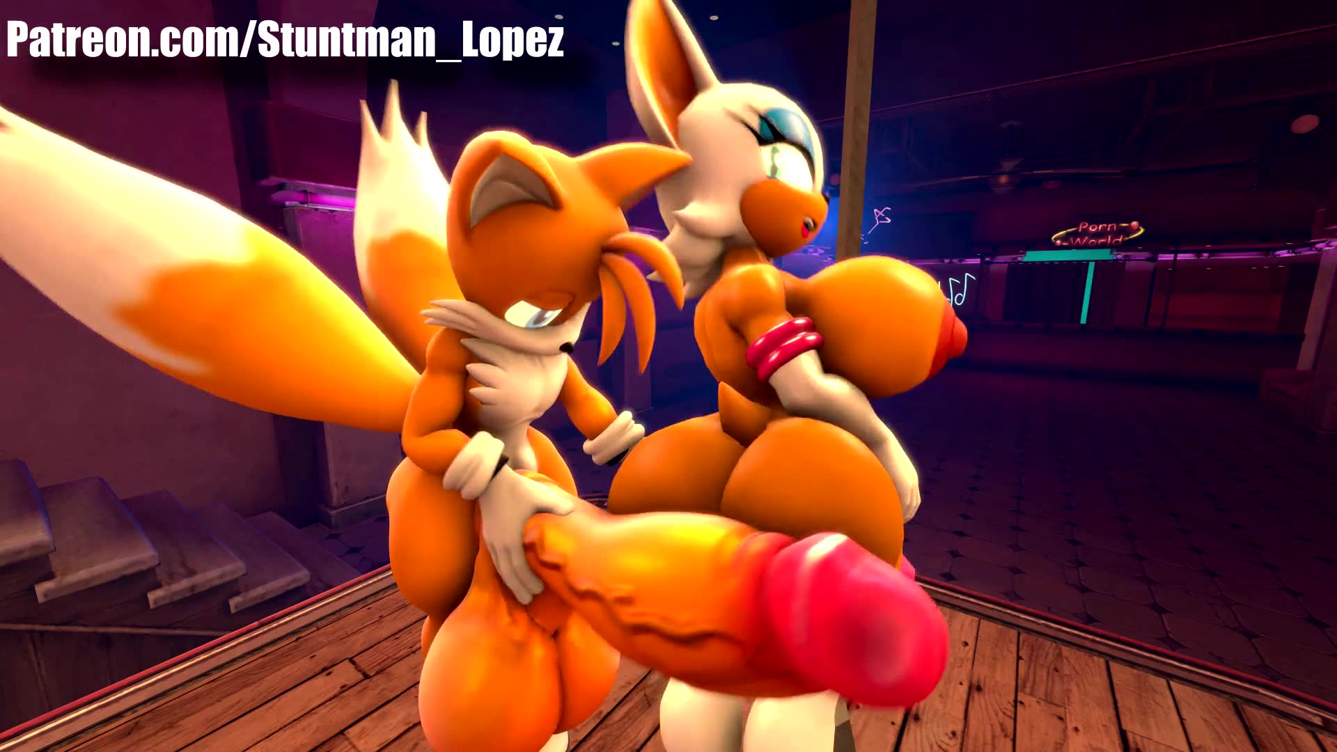 Rule34 - If it exists, there is porn of it  kabalmystic, shocking  (artist), miles prower, rouge the bat, tails  3426982