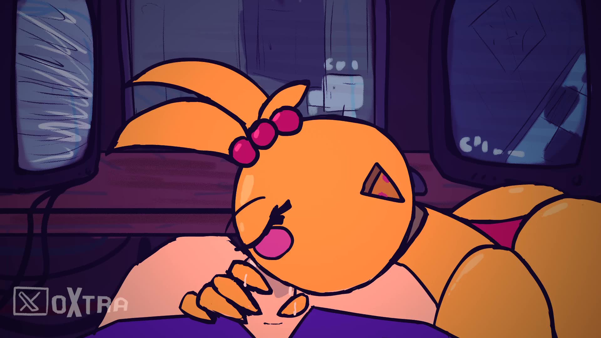 Black throat monitor teeth