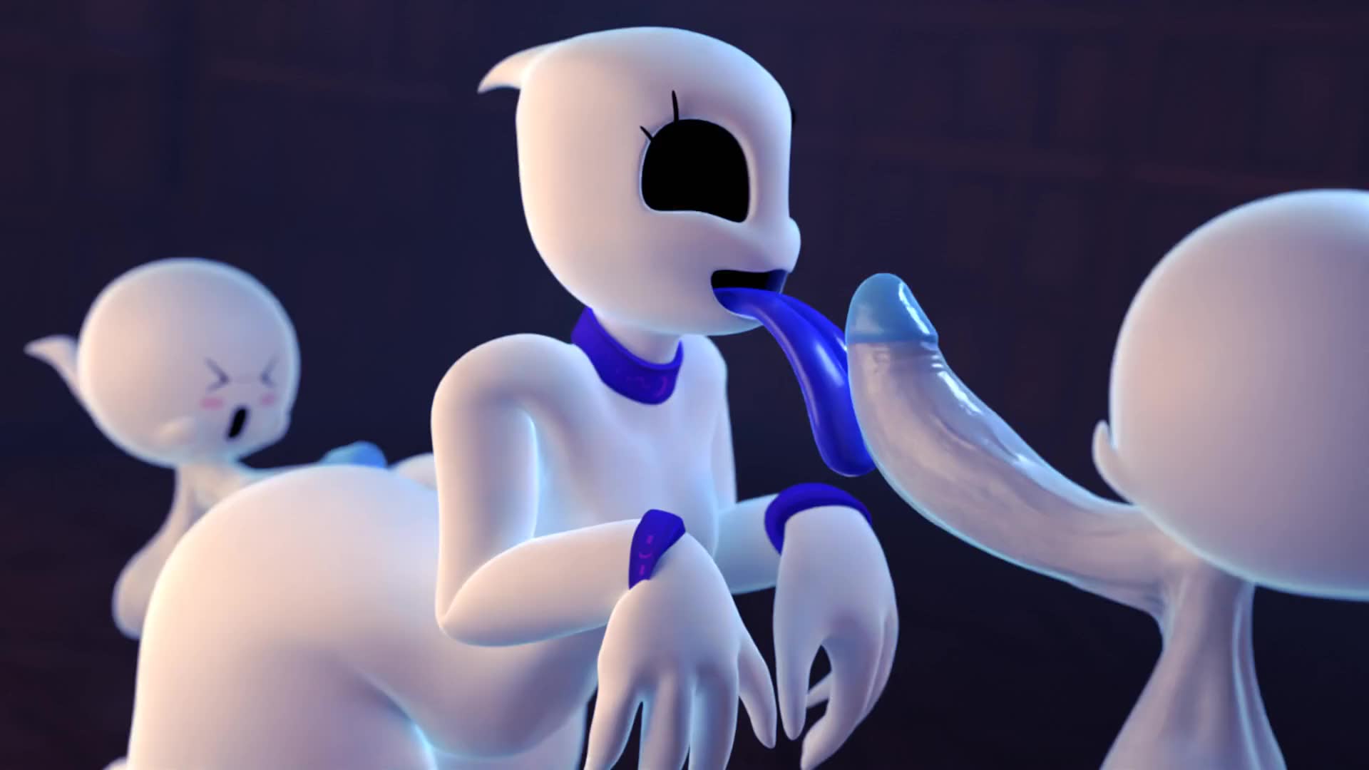 A passionate embrace under the glow of a warm light