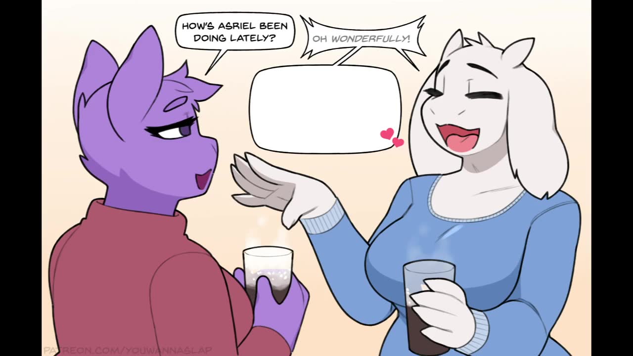 Rule34 - If it exists, there is porn of it / youwannaslap, asriel dreemurr,  kris (deltarune), toriel / 6310014