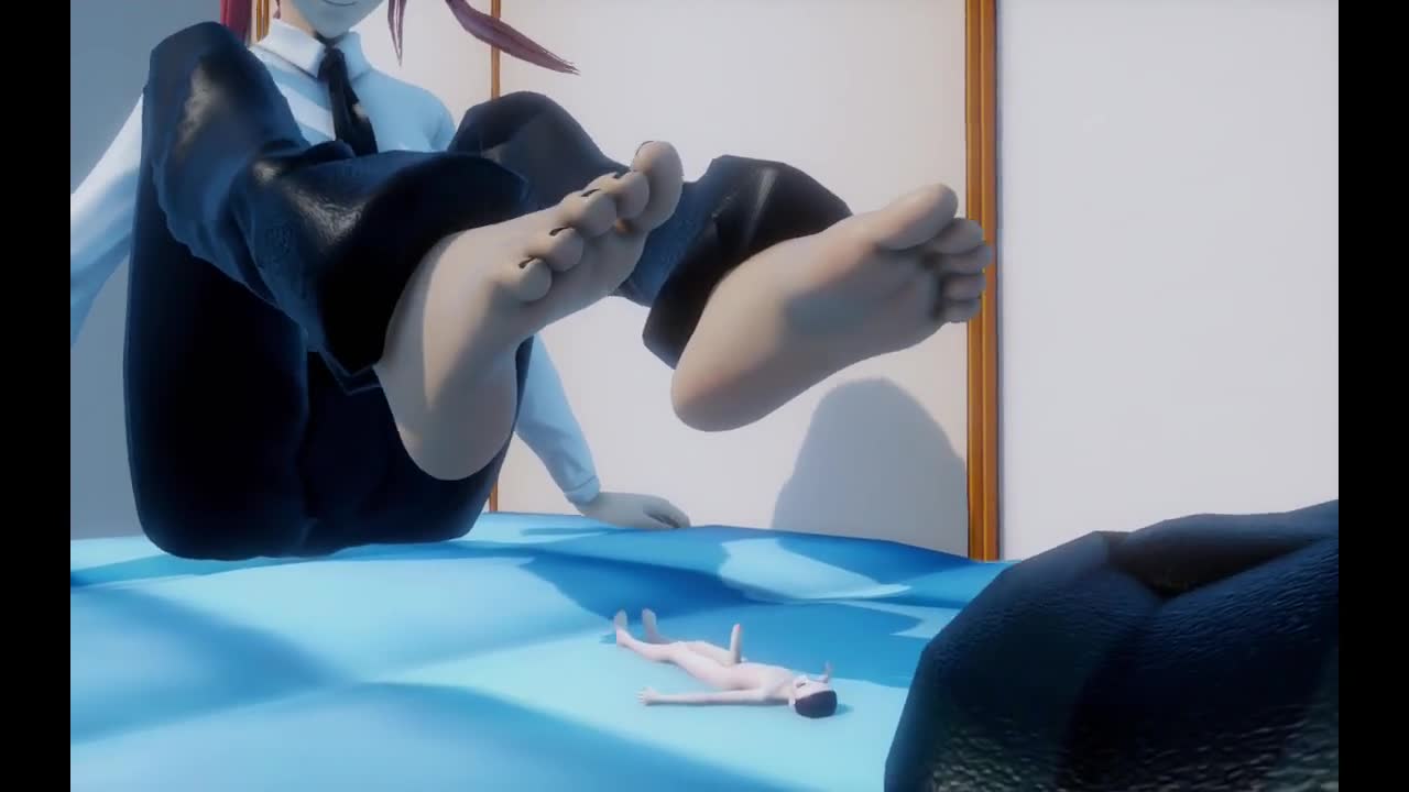 Chainsaw Man foot worship dominance